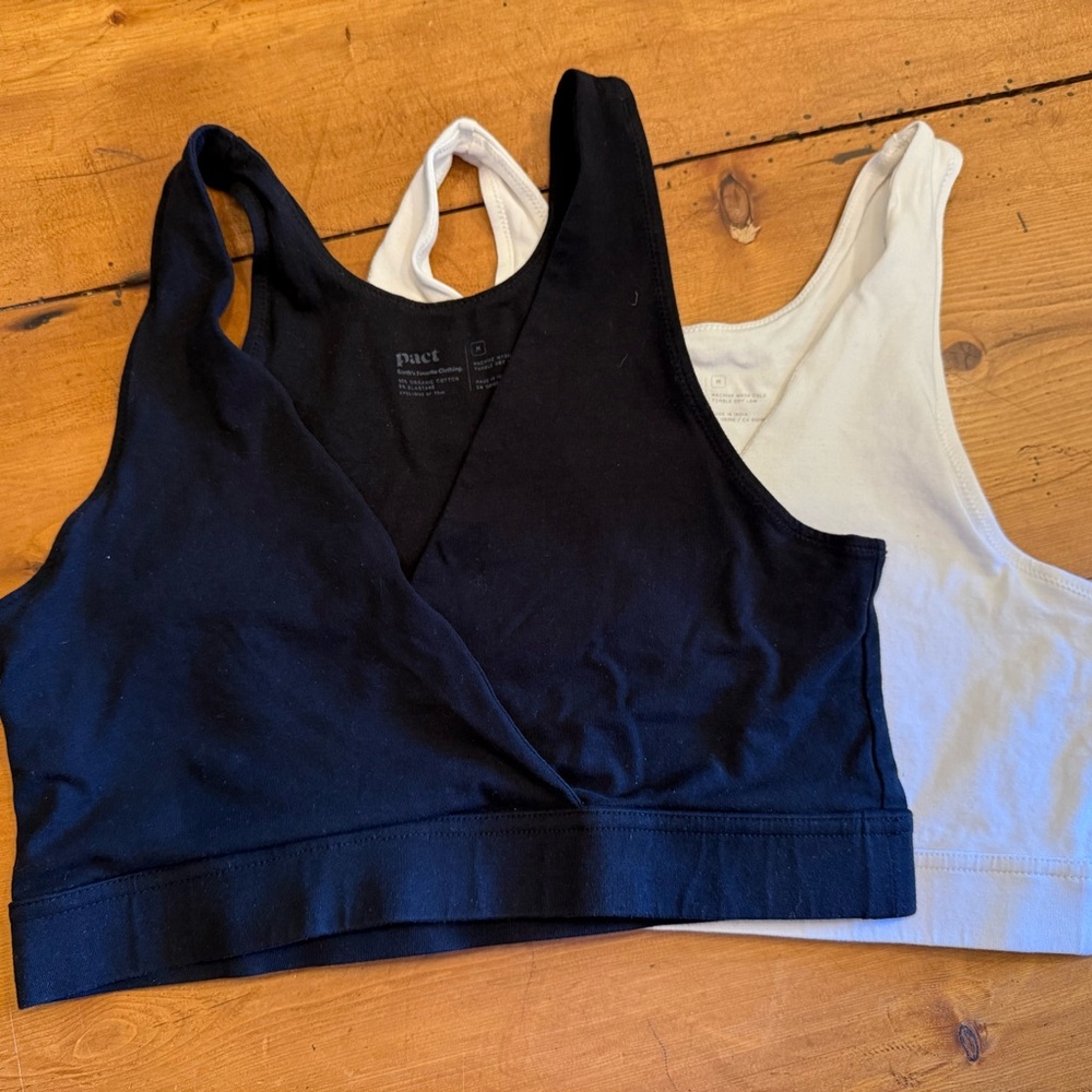 2 Bras - Pact Organic Cotton Maternity Nursing